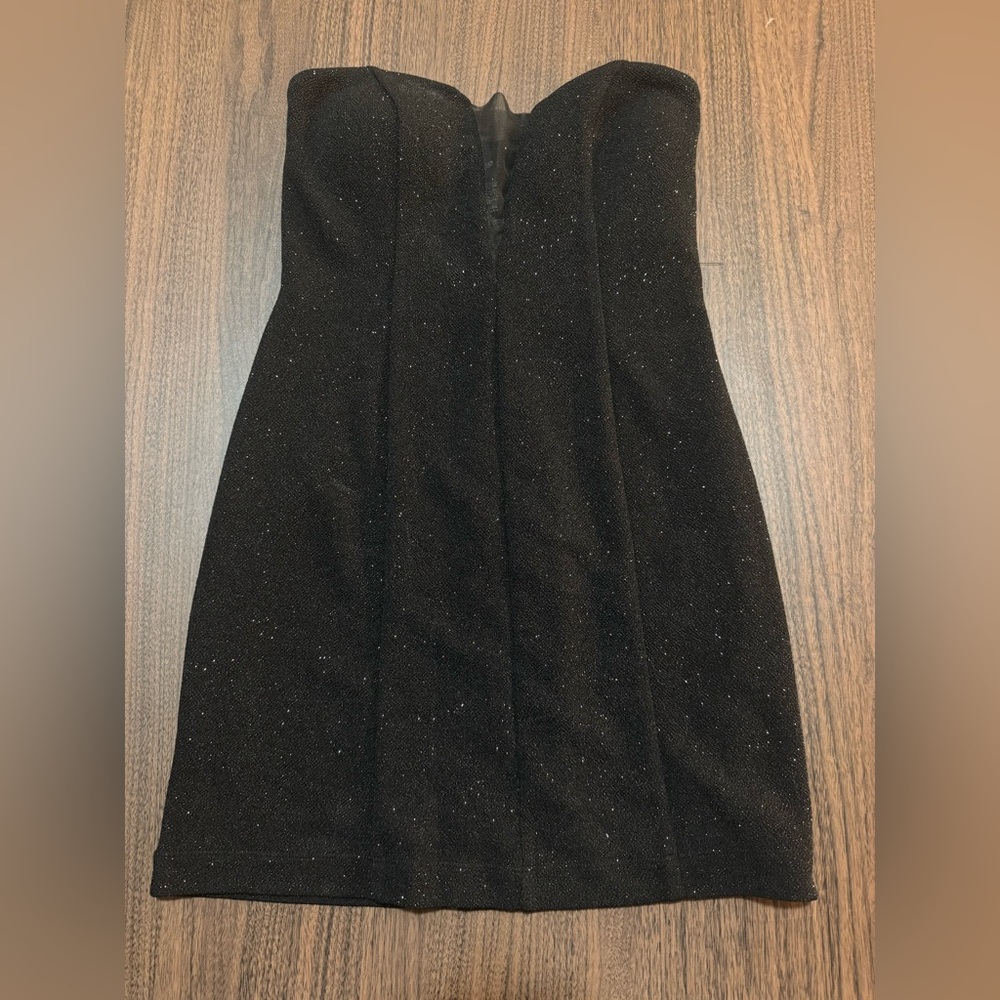 WINDSOR Black Strapless Mini Dress Size S